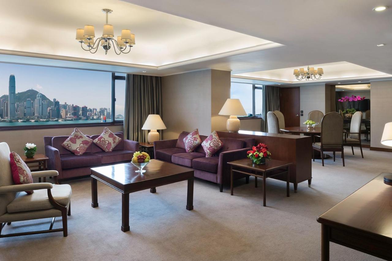 Marco Polo Hongkong Hotel Exterior photo A suite at the Conrad Hong Kong