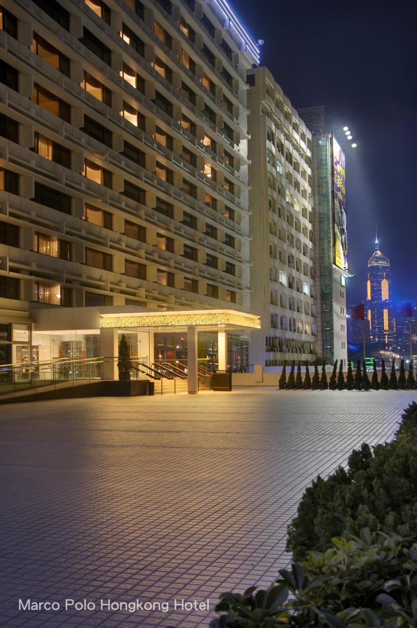 Marco Polo Hongkong Hotel Exterior photo The entrance of the hotel